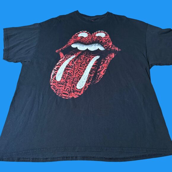 The Rolling Stones Band ‘Zip Code’ Concert Tour Shirt 2XL Lips Tongue Jagger - Picture 1 of 12